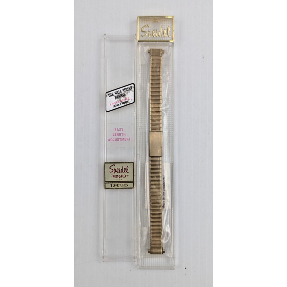 Speidel Gold Twist O Flex Stainless Steel Women Watch Band